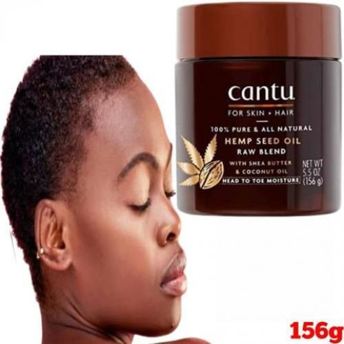Cantu Hemp Seed Oil Raw Blend For Both Hair And Skin Head To Toe Moisturizing 5.5 OZ 156g