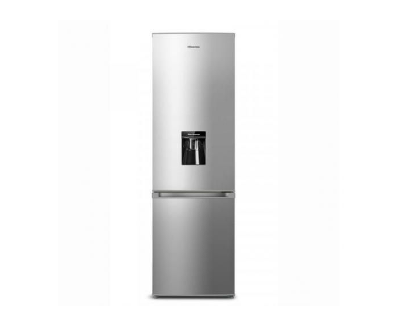 Hisense 341L / 341 liters Double Door Bottom Mounted Dispenser Refrigerator - Silver
