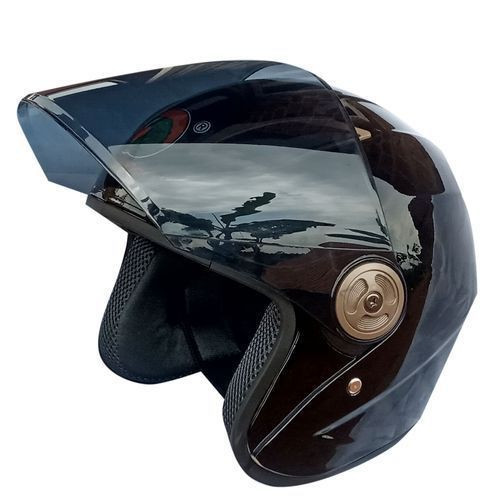 Half Face Shock Resistant Helmet - Black