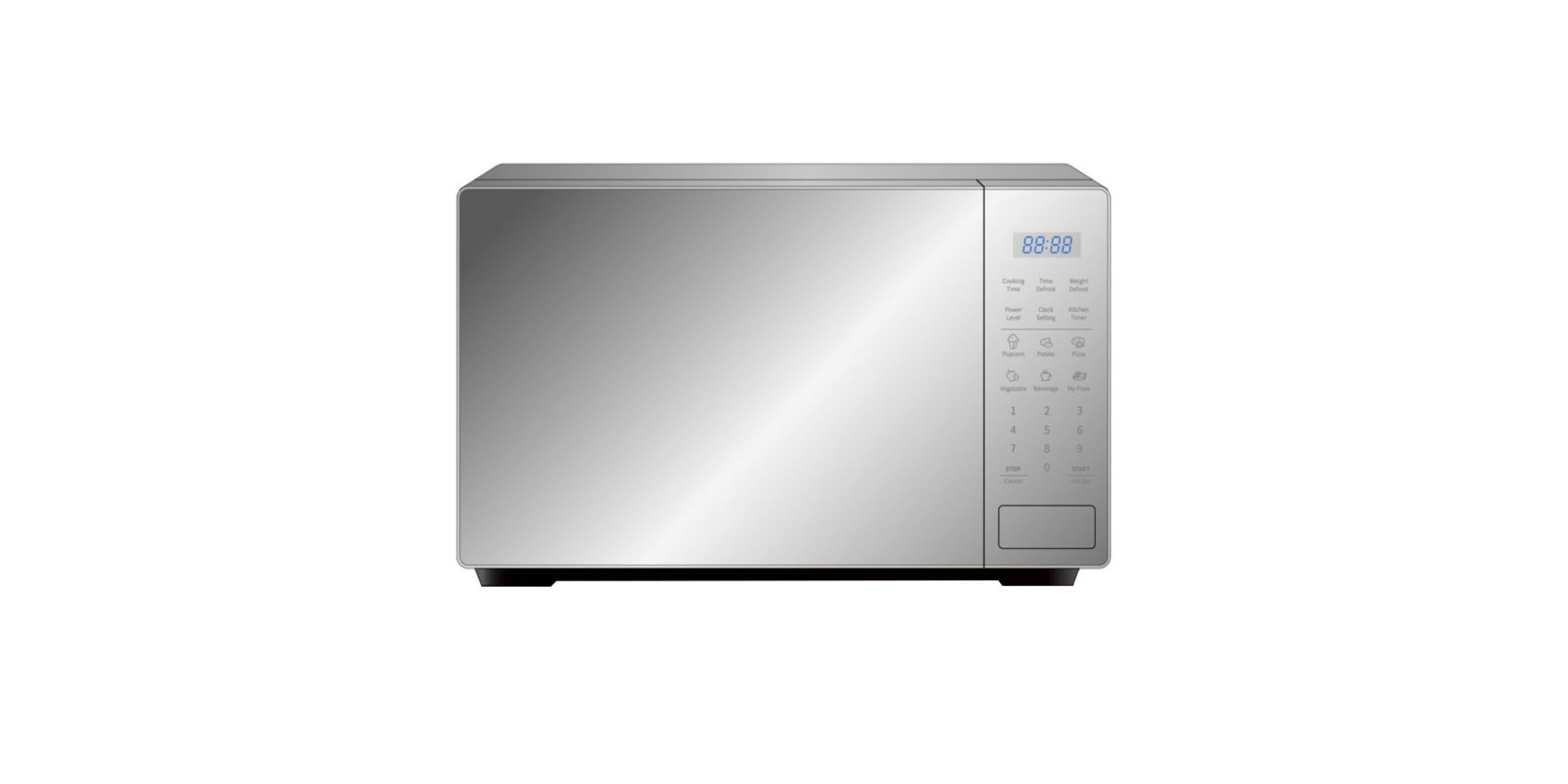 Hisense 20L Digital Microwave H20MOMS11-Mirror Silver.