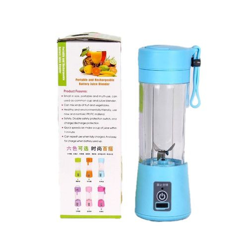 Mini Portable Rechargeable Ice Crusher 380ml- Blue