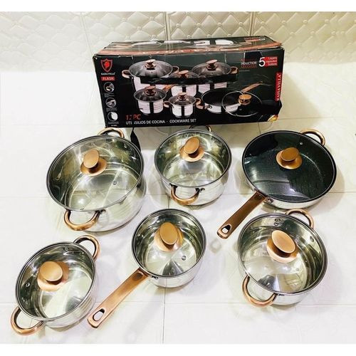 A set of 6 Stainless Steam Pot Induction Cooker