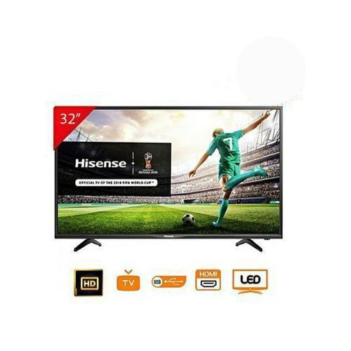 32'' Digital TV Flat Screen with inbuilt Decoder - Black