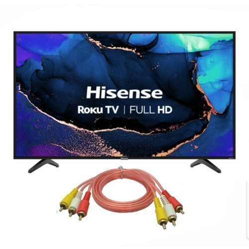 Hisense 32" Free to Air Channels LED TV & Free Audio & Video Banana Cable -Black