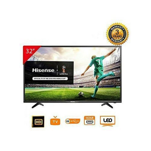 Hisense 32'' Digital TV Flat Screen with inbuilt Decoder - Black
