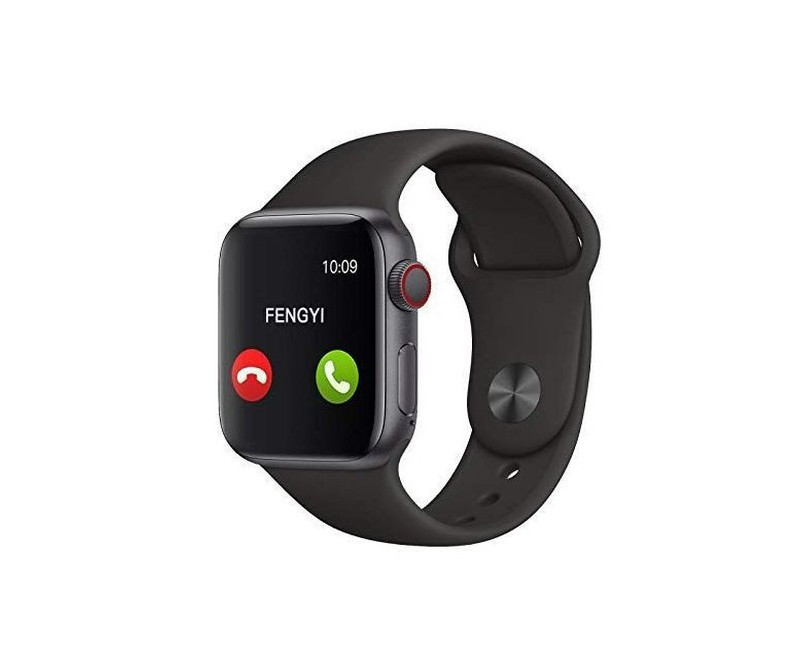 Smart Touch Screen Call Watch Heart Rate Monitoring - Black