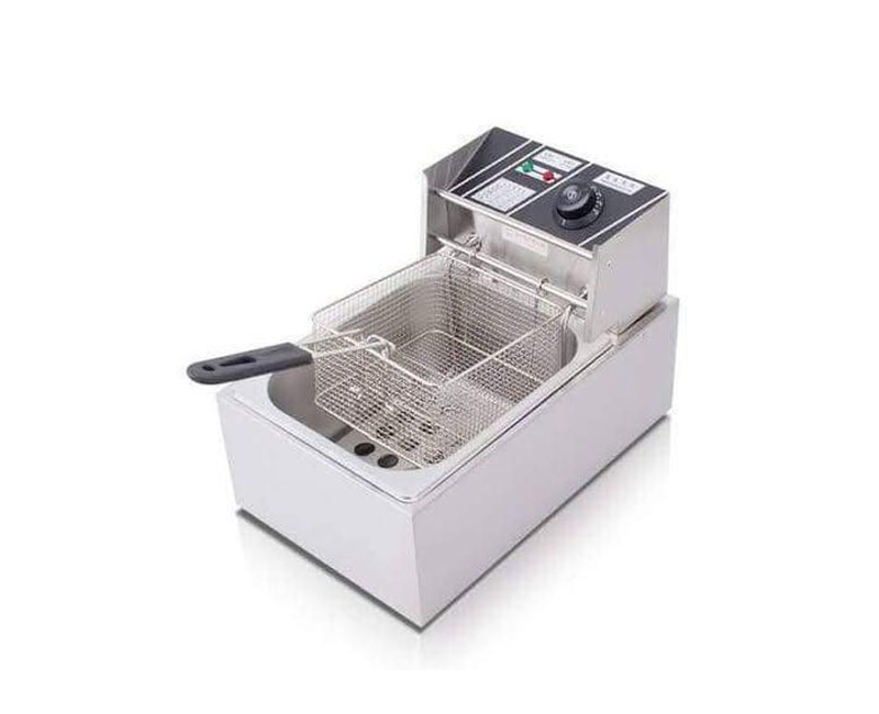Heavy Duty Genuine 3 Liter / 3L Commercial Single ELECTRIC Deep Fryer - Silver