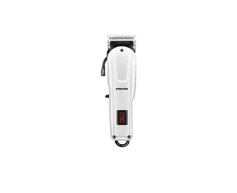 Professional Rechargable Haircut Clipper Trimmer Cordless With Over 3hours Battery - White