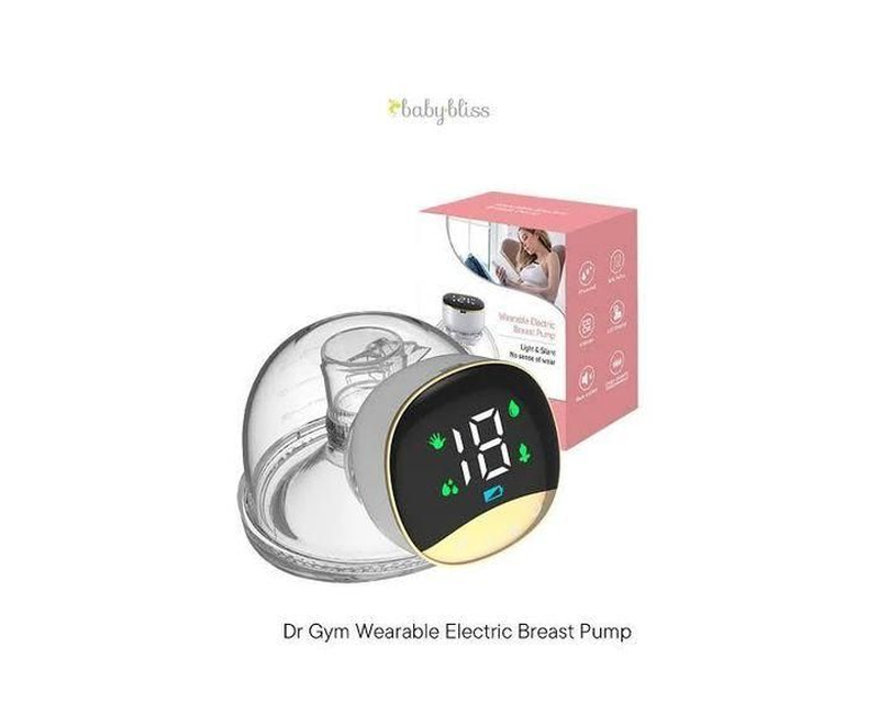 Wearable Electric Breast Pump, 4 Modes12 Levels Adjustable With Breastmilk Storage Bag Hands-Free Breast Pump, LED Touch Display Portable Breast PumpB