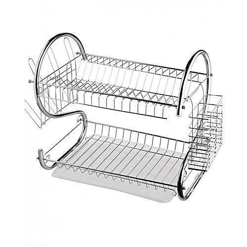 Other Stainless Steel 2 Tier Dish Rack - Silver