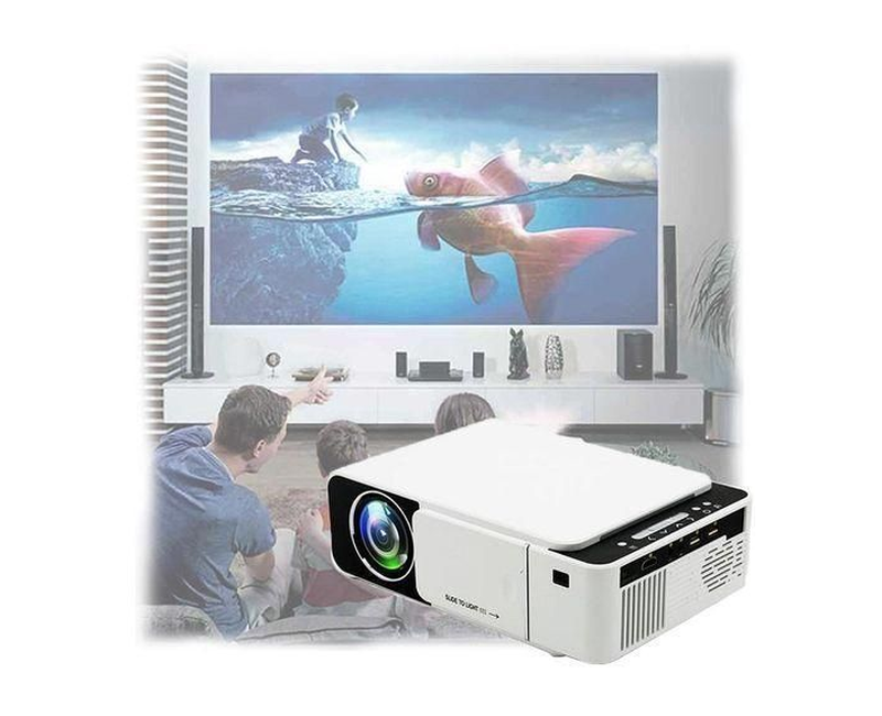 Borrego HD LED android Projector With In-Built YouTube APP, Connect With Pc, Laptop, Phone - White