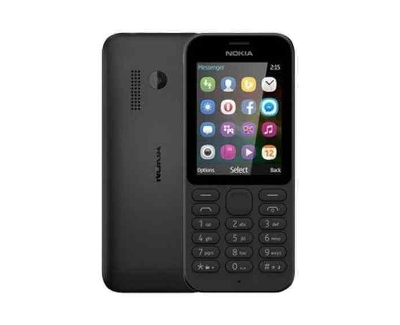 Nokia 216 2Sim, Front & Back Camera, FM Radio, Games, 1050mAh - Black
