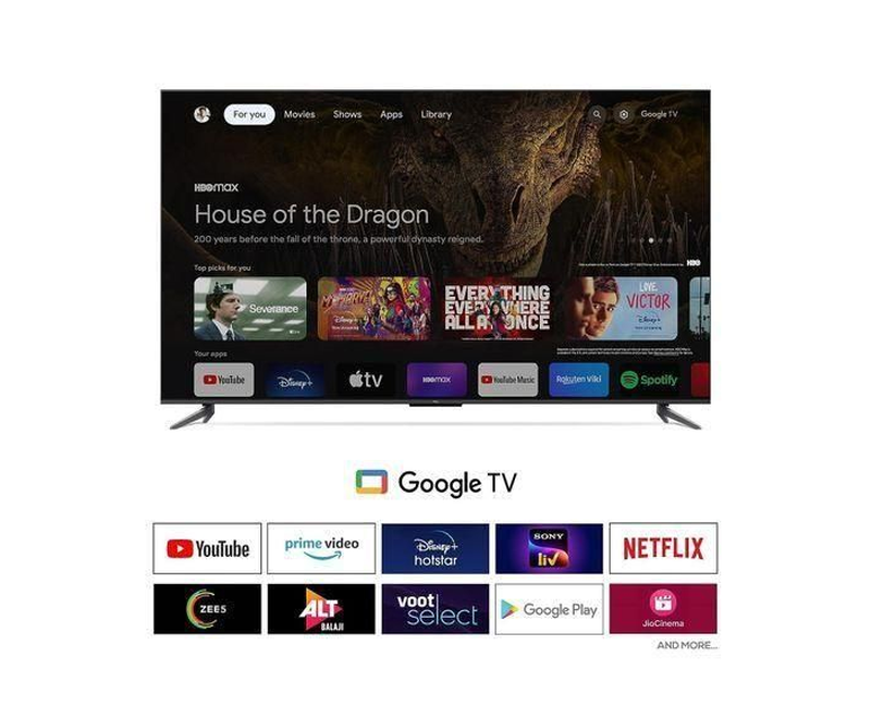 TCL 50 Inch Smart Android LED TV 4K Ultra HD Google Tv - Black