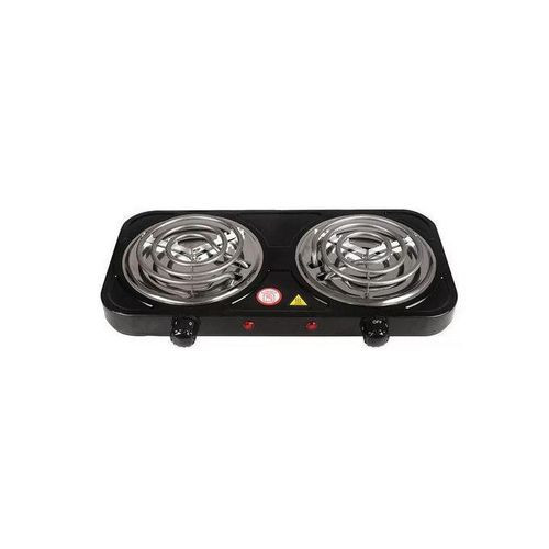 Original Quality Electric Double Coil Hotplate -Black