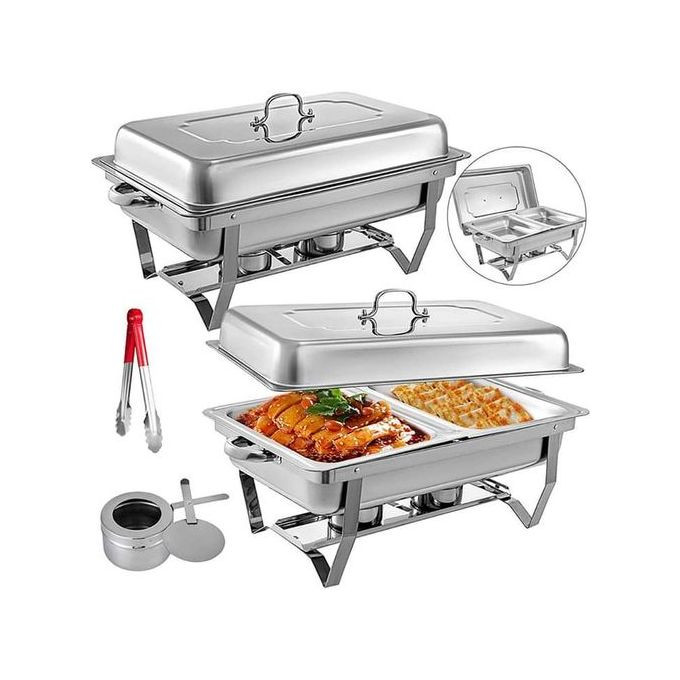 11Litres Double Food Warmer - Silver