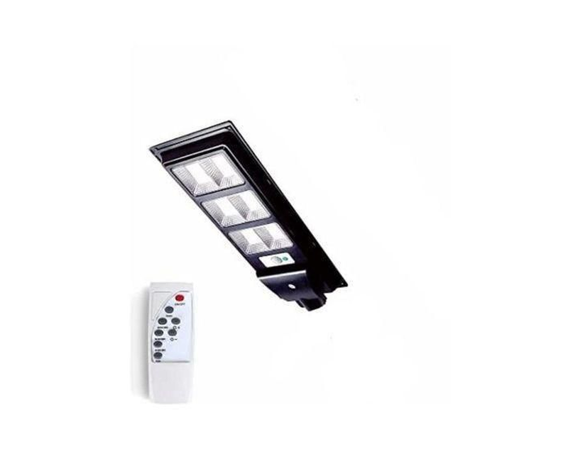 300w LED Outdoor Waterproof Security Solar Street Light With Remote - Black.