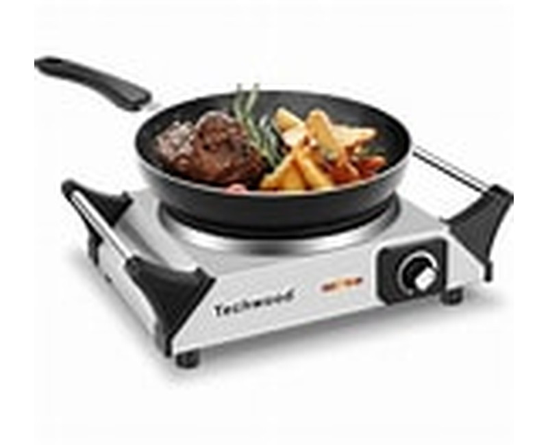 Electric Stainless Steel Single Hot Plate/ Burner - Silver