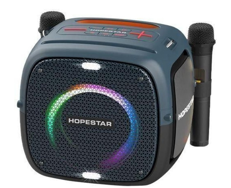 Hopestar Party One / PartyOne 80W RGB Lighting Wireless Bluetooth Speaker with 2 microphones - Black, Green