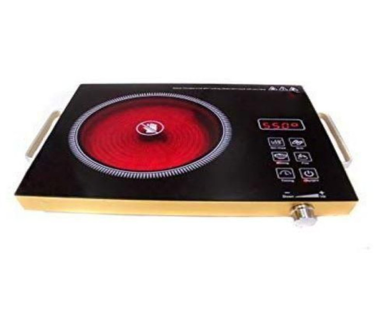 Hoffmans High Efficient Infrared Touch Operated Fast Cooking Hotplate-Black