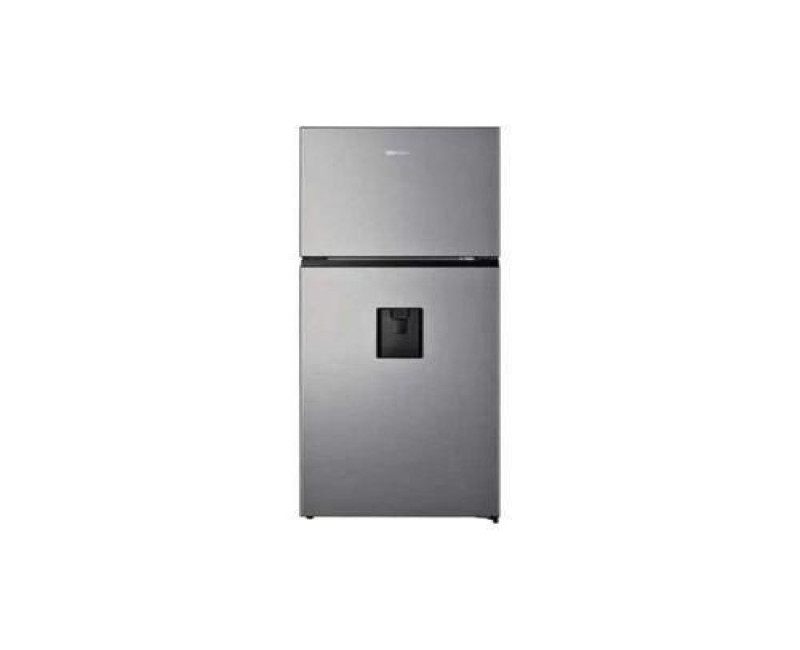 Hisense 419 Liters / 419L Double Door Refrigerator with water dispenser - Silver 3 Years Warranty