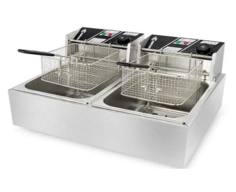 Commercial Deepfryer 12L- Silver