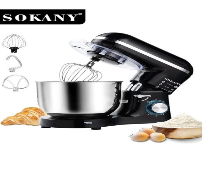 Sokany 6-Speed Kitchen 8L Electric Food Stand Mixer Kneading Bread Dough Mixer- Multicolor
