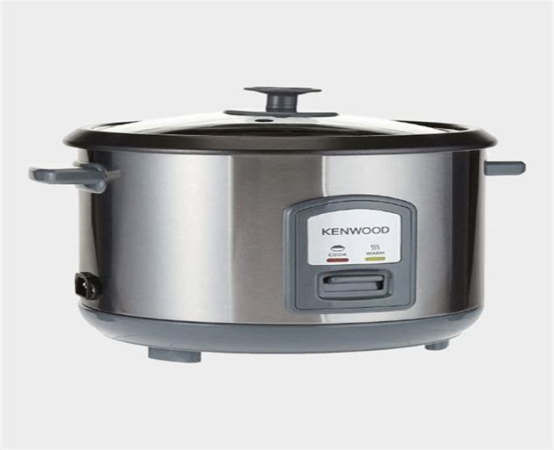 Ken-wood Electric Rice Cooker 1.8L With Steam Basket 700W RCM45 - Silver