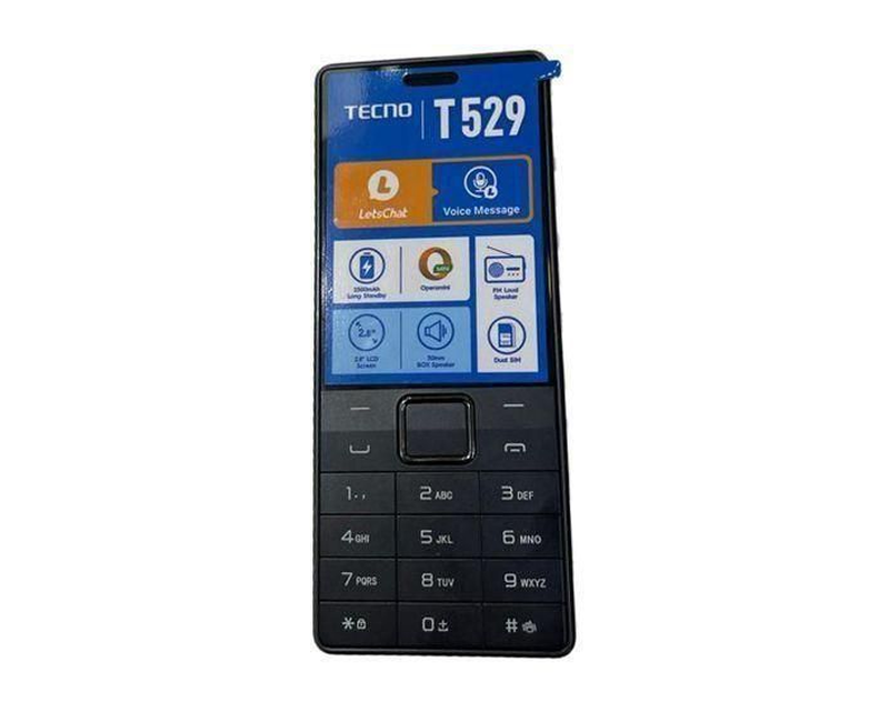 Tecno T529 - 2.4" 8MB RAM 8MB ROM 2500mAh - Black