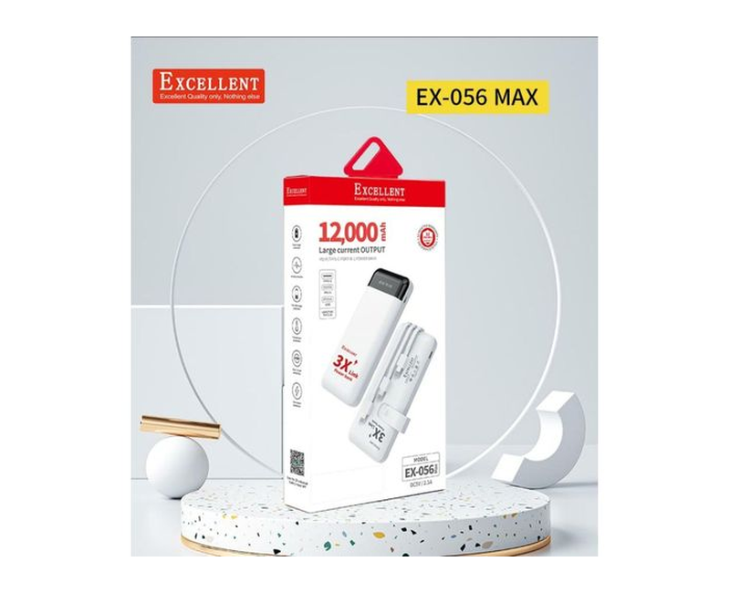 Excellent 4IN1 12000MAH Powerbank Quick Charger