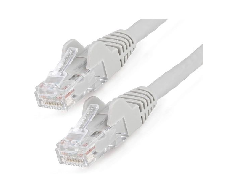Cat6 RJ45 Ethernet Cable With Connectors- Cable Length 3 Metres - Grey