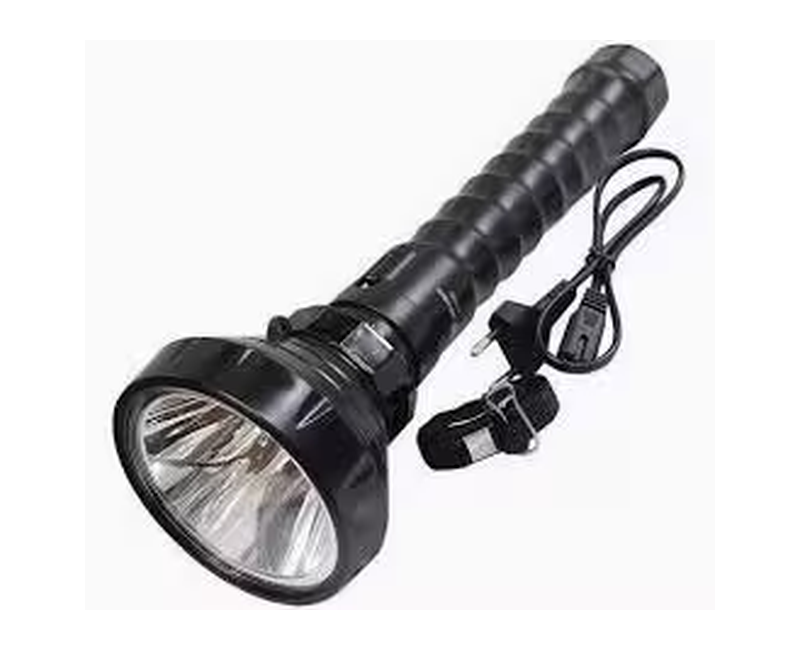 Dp Portable, Powerful And Rechargeable Flashlight Torch - Black..