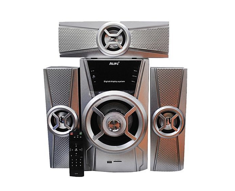 AILIPU 3.1 Hifi Multimedia Bluetooth Speaker with FM, USB, SD Connections - Silver