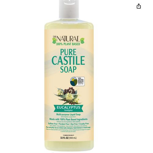 Dr. Natural Pure-castile Liquid Soap, Eucalyptus,944ml