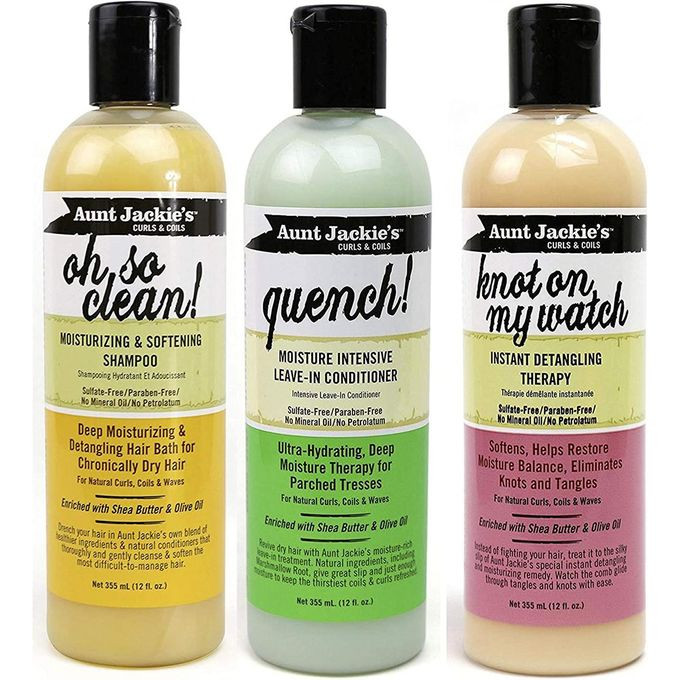 Aunt Jackie'S Curls & Coils Hydrate Your Curls Kit (3 Pack) 8 fl oz (237ml) each