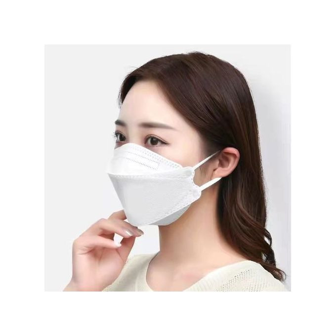 Mask 10pcs Disposable Face Mouth Mask Of KF94 Mask - White
