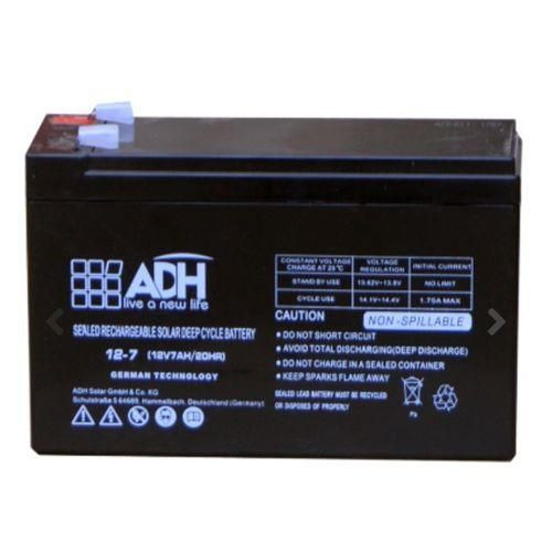 ADH 12V/20HR Solar, Fast Charging Sealed Rechargeable Deep Cycle Battery - Black /120AH
