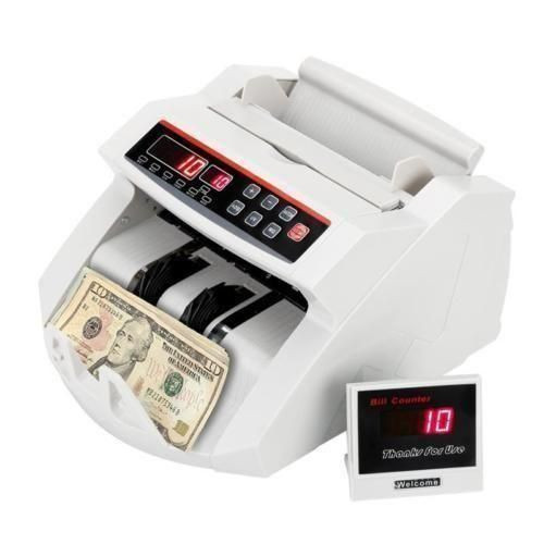 UV/MG Bill/Money Counting Machine Counterfeit Detector Bill Counter - White
