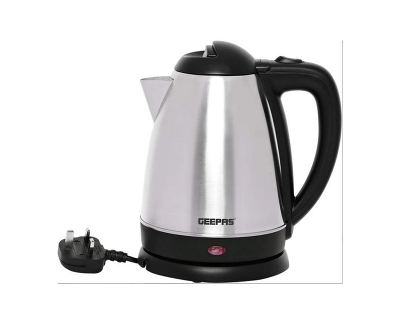 Geepas 1.8L Electric Kettle 1800W - Silver