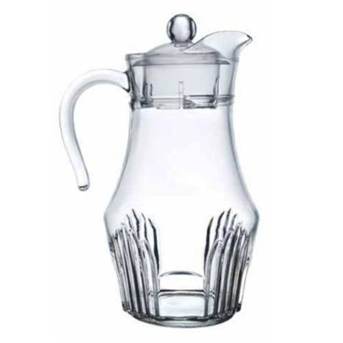 2 Liters Juice/Water Glass Jug Multiple Designs- Transparent