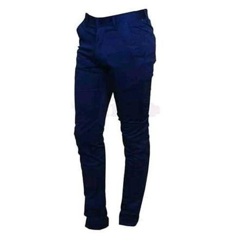 Men's Khaki Trousers Stretcher Khaki Trouser - Blue  /30,31,32,33,34,36