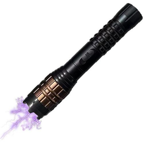 Flashlight With Shock And Flashing Lights Stun Gun Torch - Black