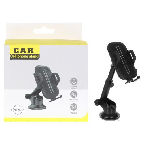 360 Degree Rotating Universal Suction Cup Car Phone Holder, Car Dashboard Mobile Phone Holder Mount For Smartphone - Black...