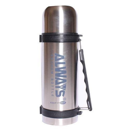 Always 1Litres Portable Flask Stainless Steel - Silver