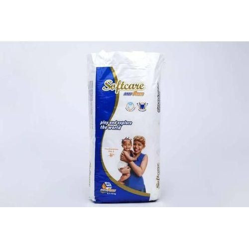 Softcare Baby Diapers Medium( 6.1-9Kg), Jumbo Pack (44pcs)