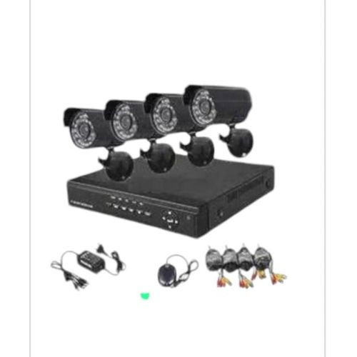 AHD DVR 4 Channel CCTV Full Kit With 4 * 2MP Bullet IP Cameras-Black/White