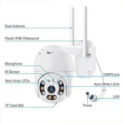 Outdoor Wifi Wireless Smart Camera - white