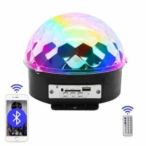 Stage Light RGB 9W LED Disco Ball Party Sound Activated DJ Projector Lights For Home Wedding Bar Karaoke Birthday Gift KTV W/ Remote Control Decoration - Black