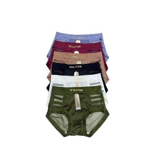 Seamless Lace Panties Ladies Knickers Women Under Wear 6PCS Assorted Colors -Multicolor