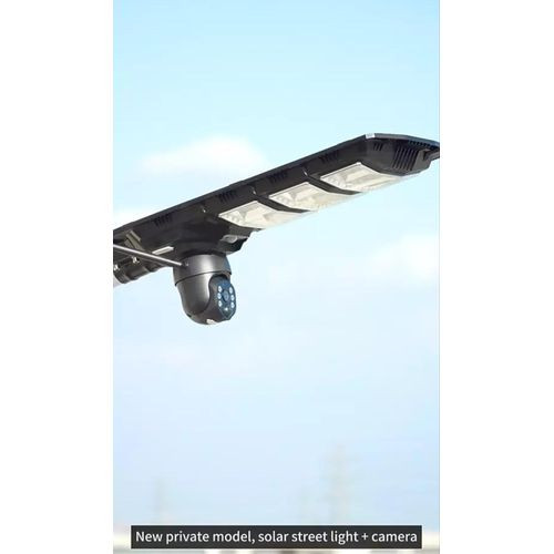 Solar Sensor Street Light With Camera Of 1 Lense Connects With Wifi Hd Video Recording Infrared Night Vision Sd Card Storage Bidirectional Speech 360 Pan Tilt Monitoring - Multicolor
