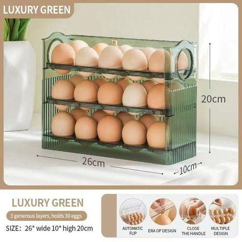 Kitchen Egg Holder Refrigerator Egg Stand Shelf Fresh Storage Box Eggs Display Rack Eggs Storage Container Fridge Organizer